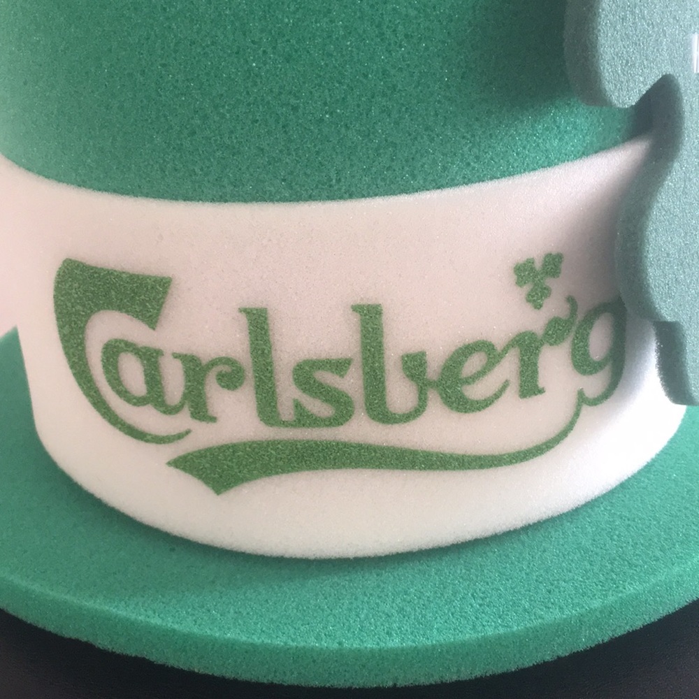NWOT: St. Patrick’s Day Carlsberg Shamrock Hat NEW - Picture 4 of 7
